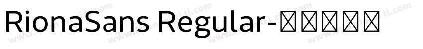 RionaSans Regular字体转换